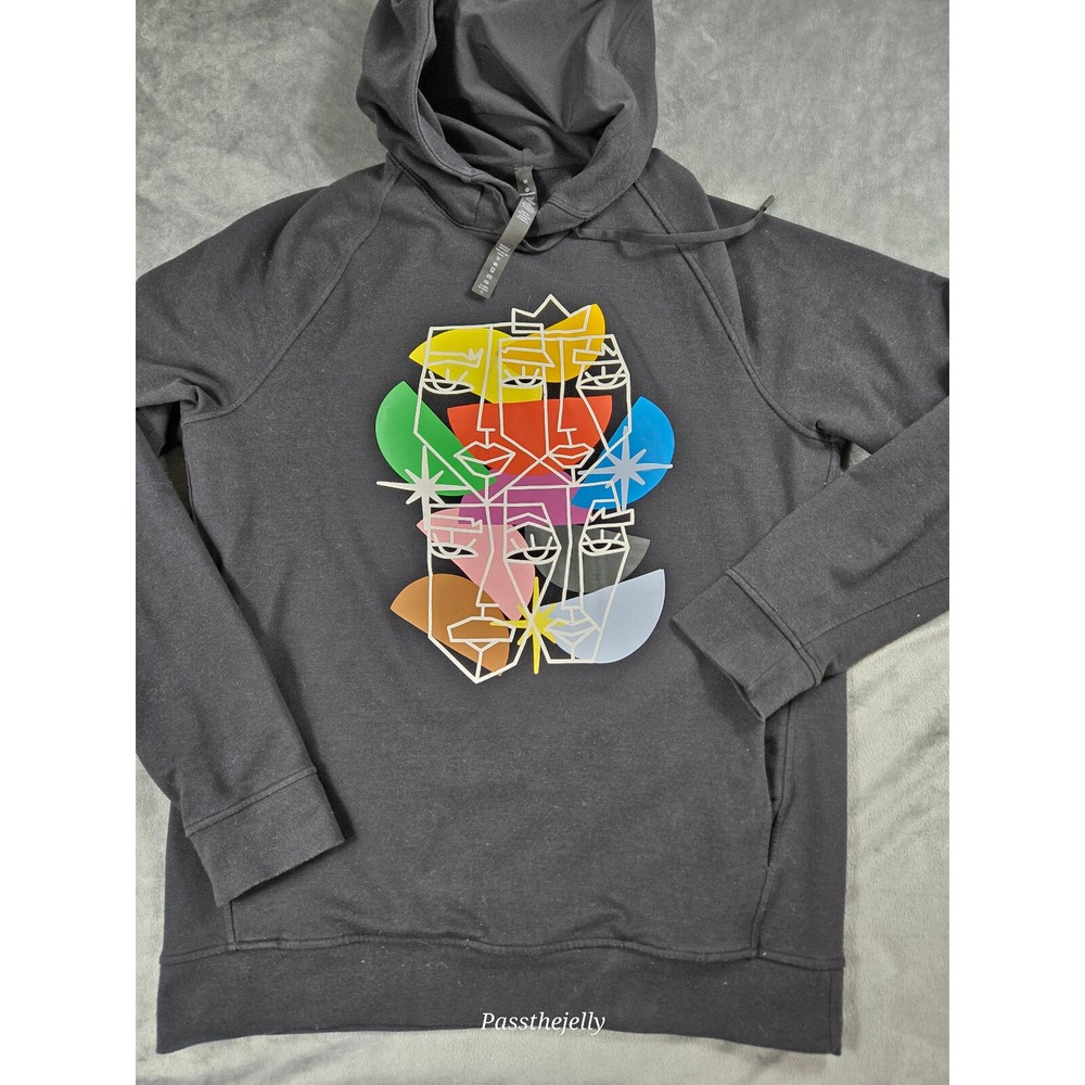 Lululemon Hoodie Womens Medium Pride City Sweat Pullover Graphic Art Gym Yoga